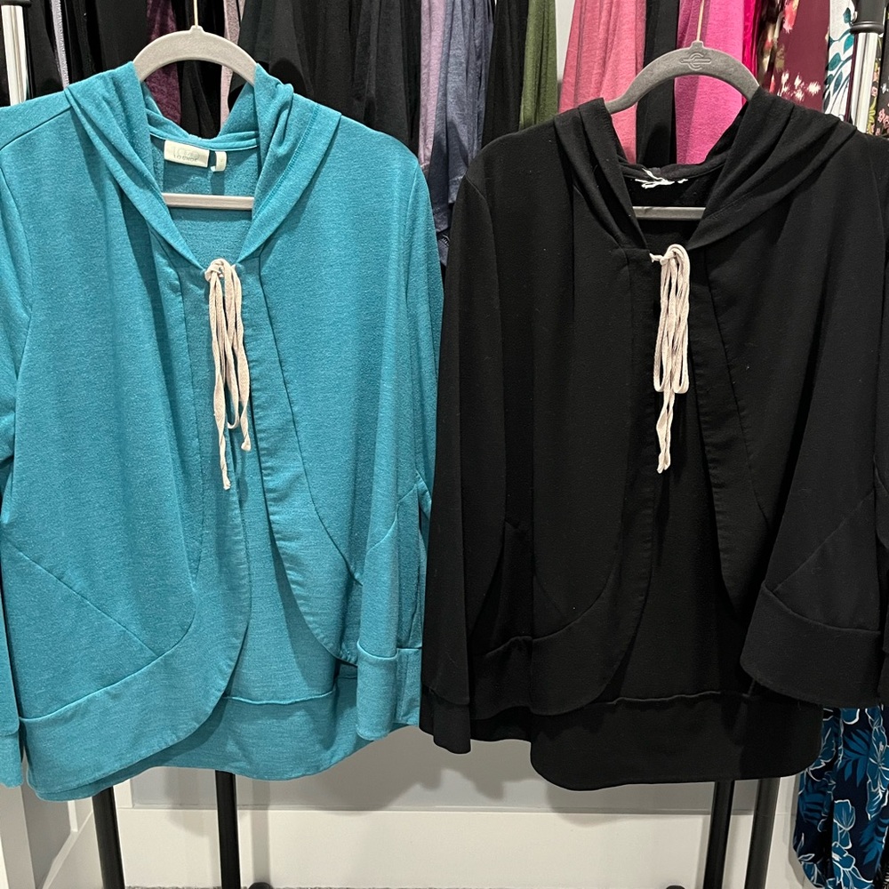 LOGO Lounge by Lori Goldstein - Set of 2 Tie Cardigans